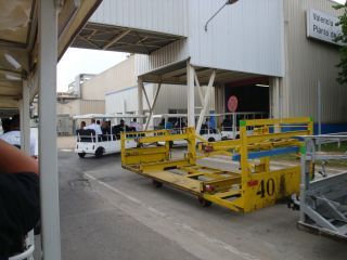 En plena visita a la factoría Ford